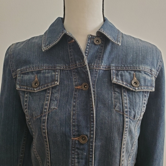 Lauren Jeans Co. Premium Women's Denim Jacket Size Extra Small - Picture 8 of 15